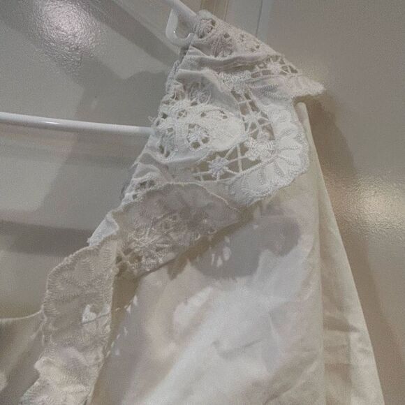 Astr the‎ Label Patina White Smocked Mini Dress size large NWT - Picture 10 of 14